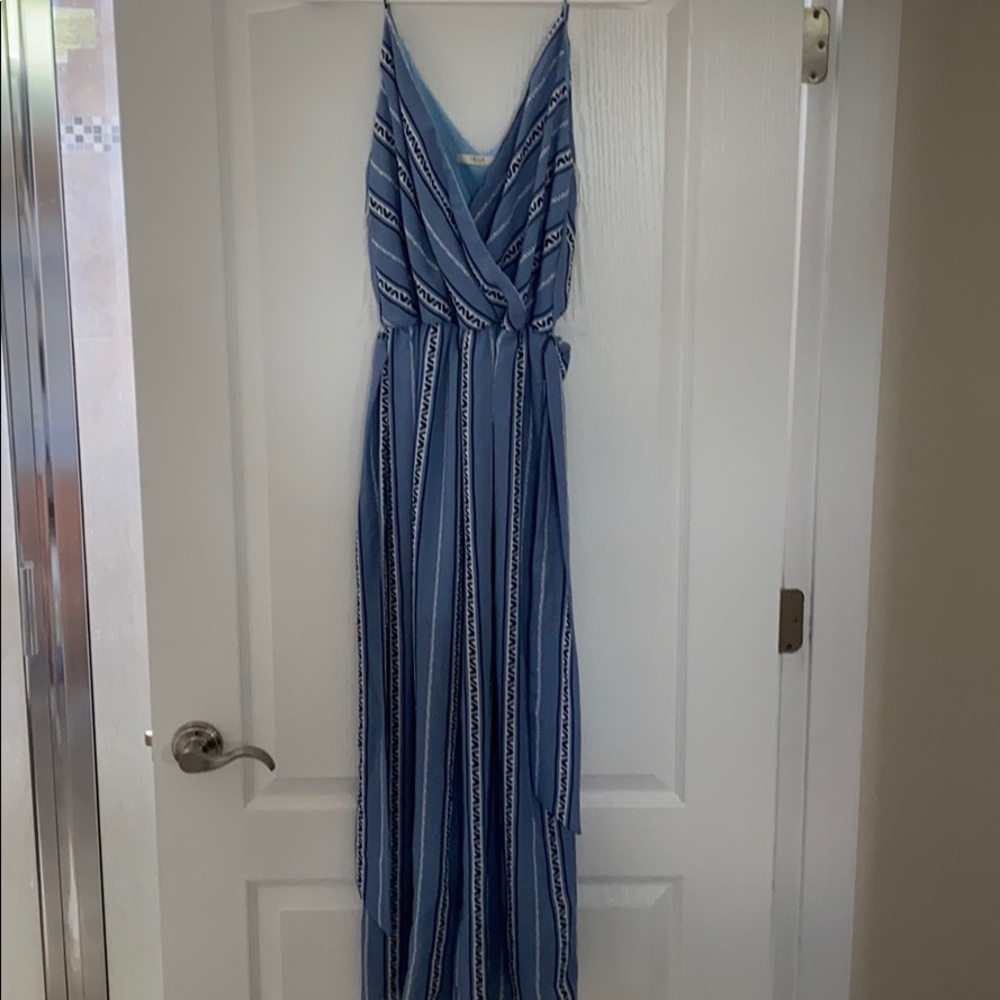Le Lis blue jump suit in size Medium